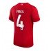 Günstige Liverpool Virgil van Dijk #4 Heim Fussballtrikot 2023-24 Kurzarm